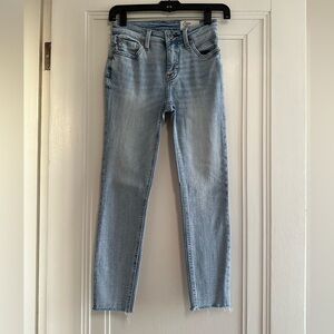 Cosmic Blue Love Light Wash Skinny Jeans - Size 25P